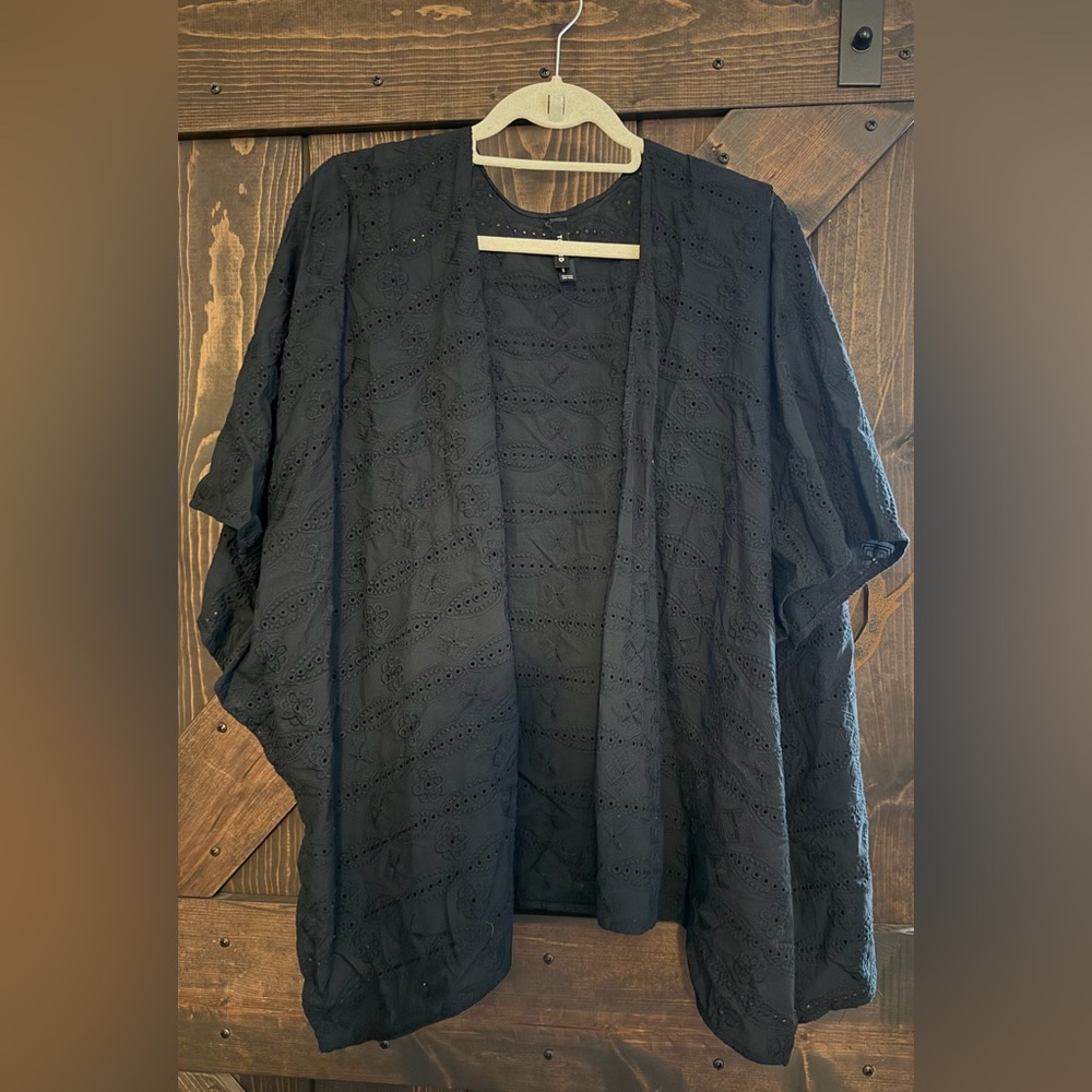 Torrid Black Lace Kimono